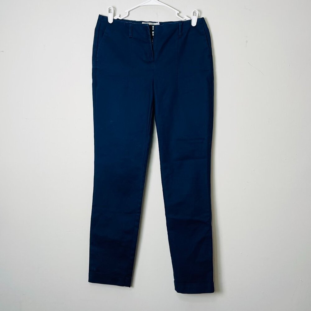 Boden Navy‎ Blue Dress Pants Women's 6L 30 Waist Slim Fit Ankle Cropped Career